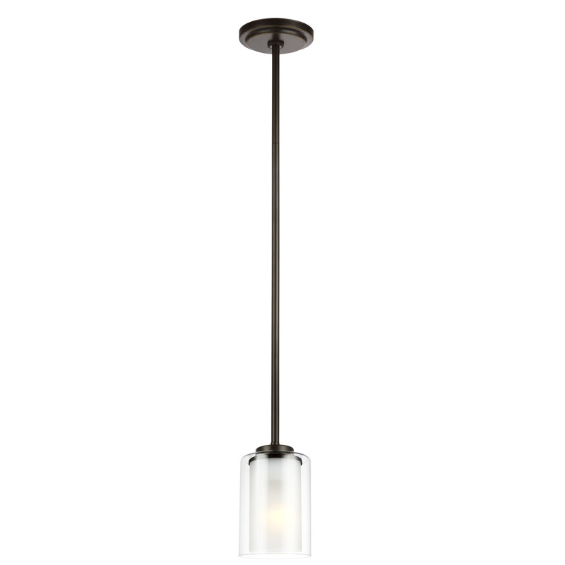Mini-luminaire suspendu à une lumière Elmwood Park de Génération Lighting , Non, Bronze