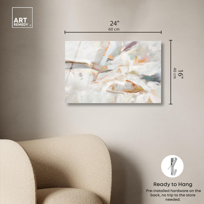 Impression sur acrylique Alabaster Interlude II Boho par Art Remedy, H 16 po x l 24 po