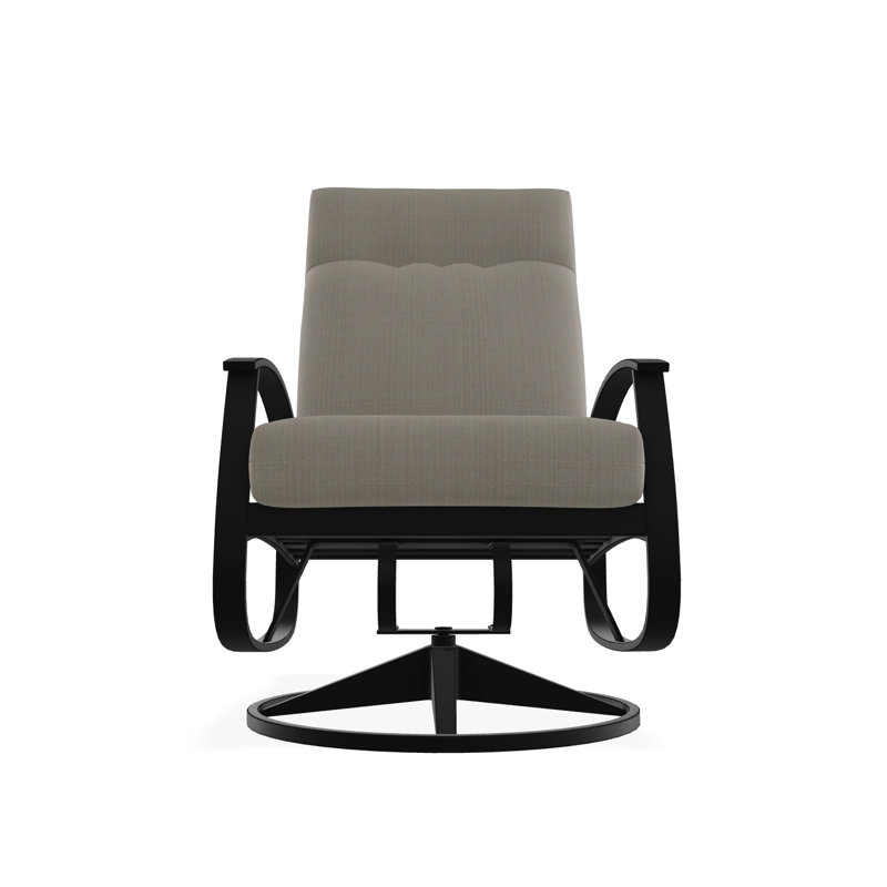Belle Isle Outdoor Lounge Chair, Black, Black 5D Sunbrella®