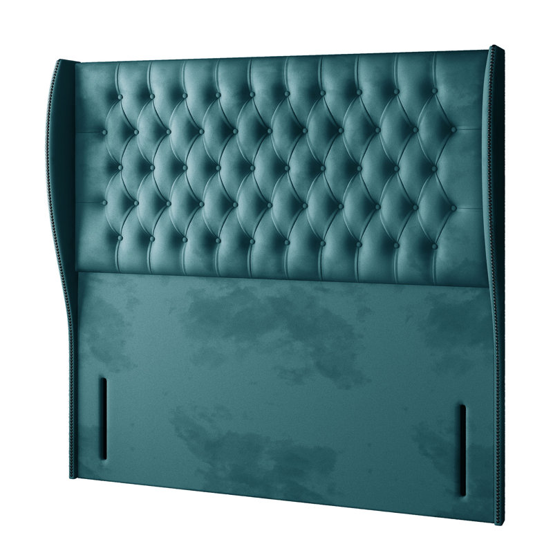Mandalay Upholstered Headboard, Double (4'6), Mallard Green