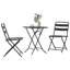 Vidaxl Bistro Set Folding 3 Pcs Steel-117955441