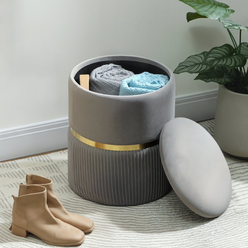 36cm Wide Standard Ottoman, Grey