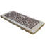 3.75" x 9.5" Marble Decorative Accent Tile in Brown/Ivory/Tan