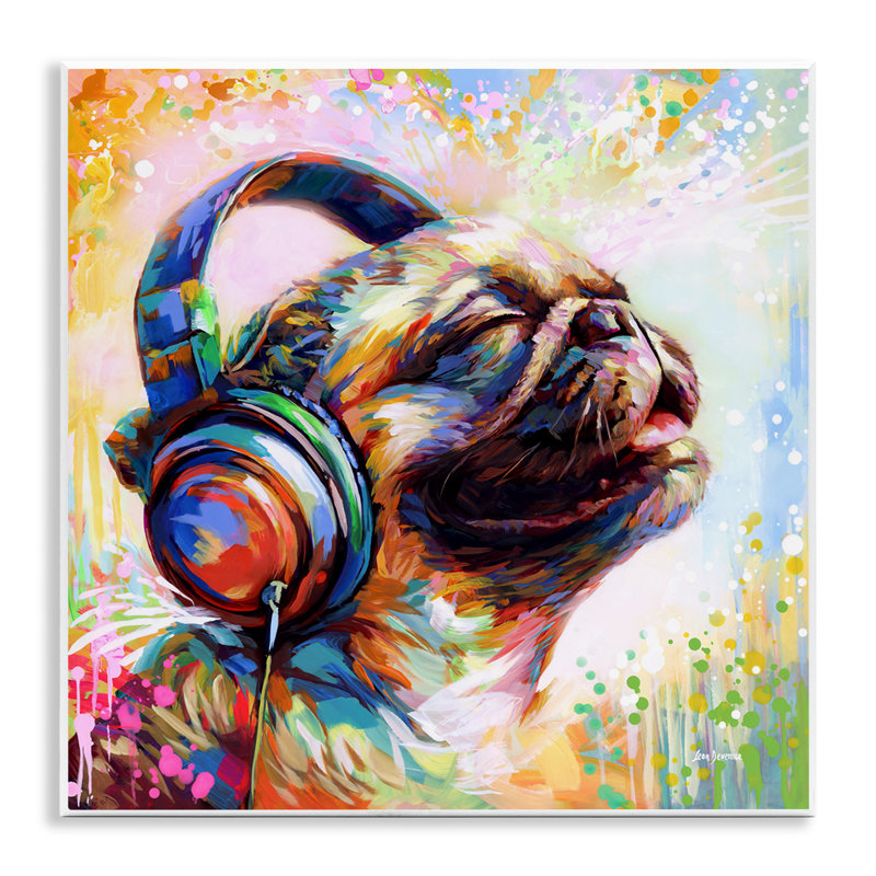 «Blissful Music Pug» par Leon Devenice