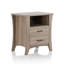 Table d'appoint en bois avec pieds fuselés et 2 tiroirs-1002703335-1002703328