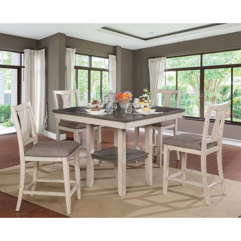 Salas 5-Piece Counter Height Dining Table Set