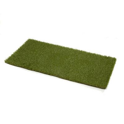 Tapis vert touffeté à motif abstrait Helf