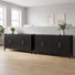 Crédence pour classeur 61 "à 4 portes en bois 61 po - Ensemble de 2