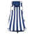 Navy Blue & White Stripe