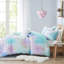 Collection d'édredon pour lit simple / simple TG avec motif aquarelle et coussin décoratif en microfibre-129946455