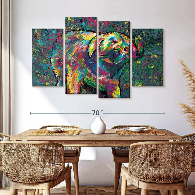 Peinture Wet Labrador, H 42 po x l 68 po
