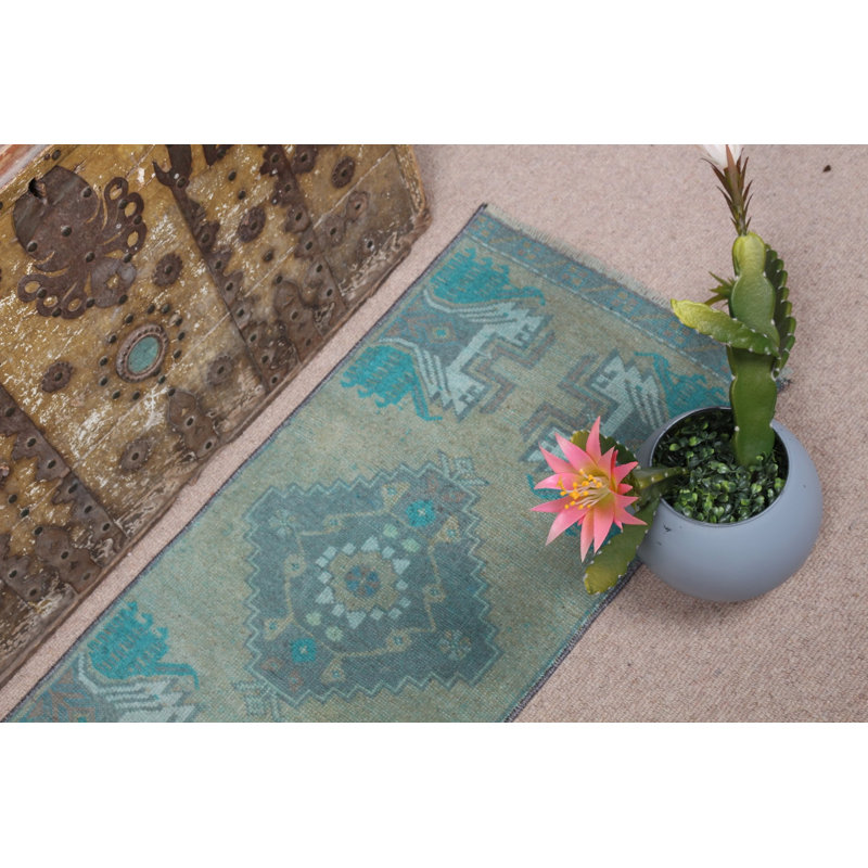 Tapis turc rétro parfait pour un décor de couloir rustique, un cadeau idéal pour elle