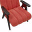 Fauteuil d'appoint confortable en bois avec revêtement corail et tissu - sièges élégants-1269614914