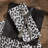 Black Leisha Leopard Printed Napkin Set of 4-1048897501