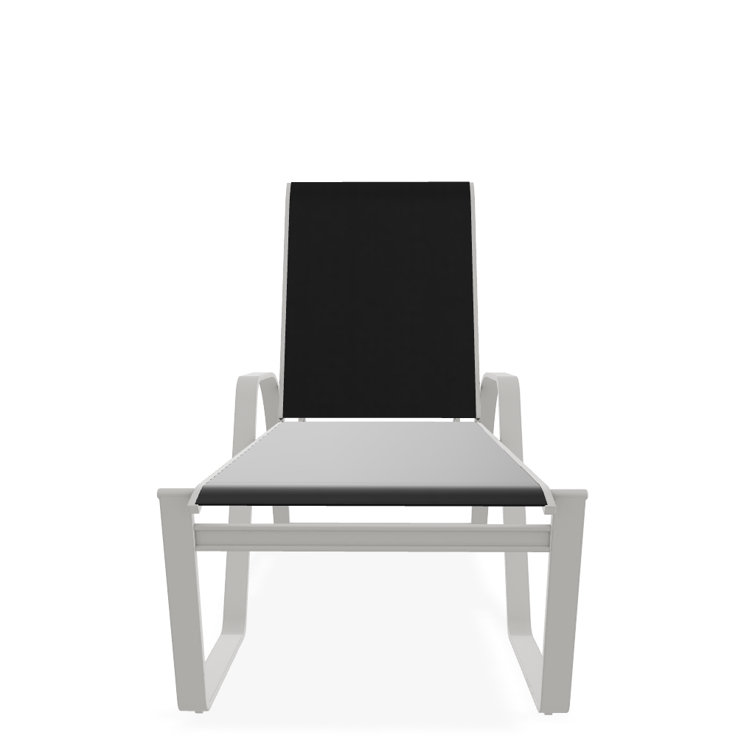 Holna Outdoor Rust-Resistant Metal Chaise Lounge