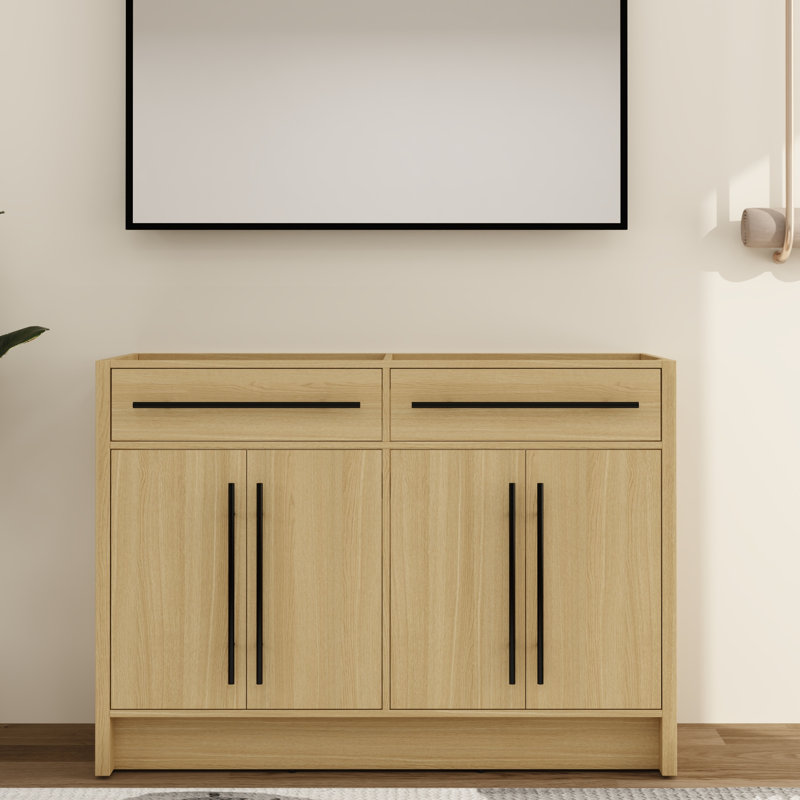 Ickby 48'' Freestanding Double Bathroom Vanity Base Only