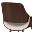 Chaise rembourrée Malden avec structure ergonomique en bois massif et style Mid-Century moderne-866862967