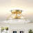 4 - Light Glass Flush Mount Ceiling Light