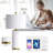 26'' White Ceramic Table Lamp With Usb For Living Room/Bedroom