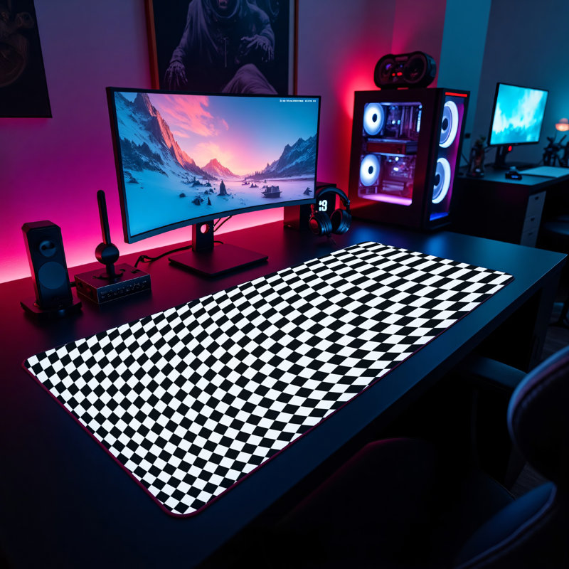 Polyester Desk Pad, 14.4x12.1