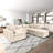 6-Piece Velvet Modular Sectional with Under-Seat Storage-1580123834