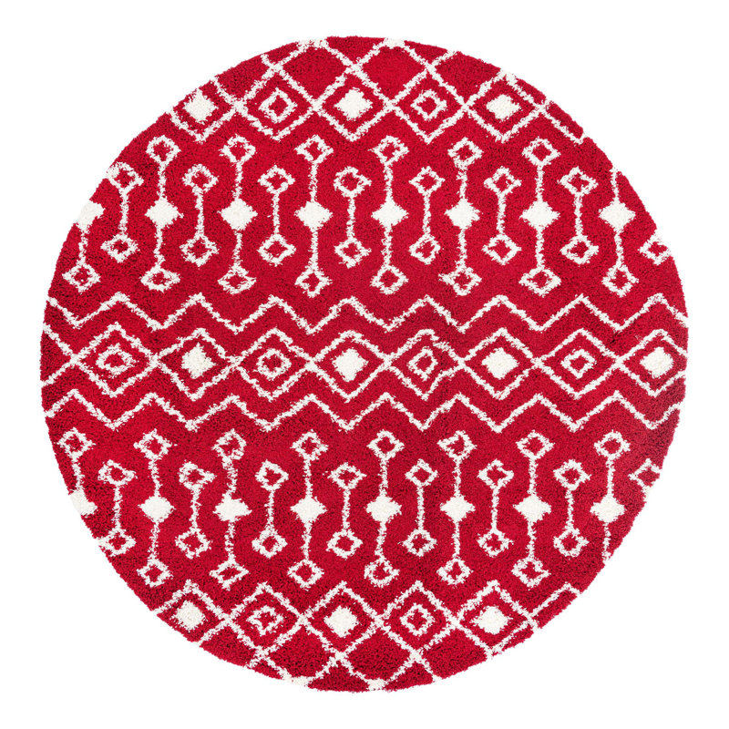 Griego Geometric Indoor Rug, Round 10'