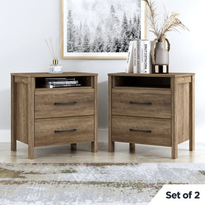 Wilder 22.7" 2 Drawer Nightstand