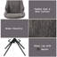 Ensemble de 2 chaises d'appoint Malika