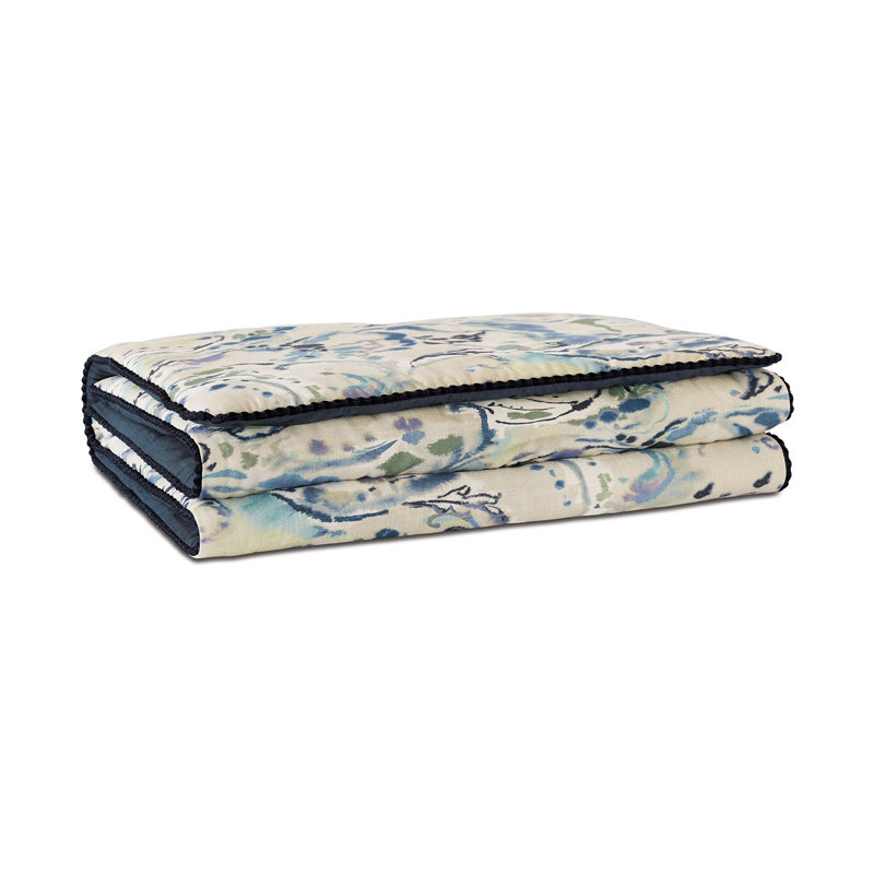 Tabitha Paisley Linen Bed Runner, King