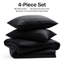 Microfiber Striped Duvet Cover Set with Matching Pillowcases & Fitted Sheet-114247583-114247582
