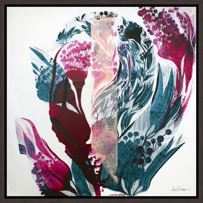 Garden Dream Painting by Alexander Nikanpour, Brush Gel, 25.75" H x 25.75" W