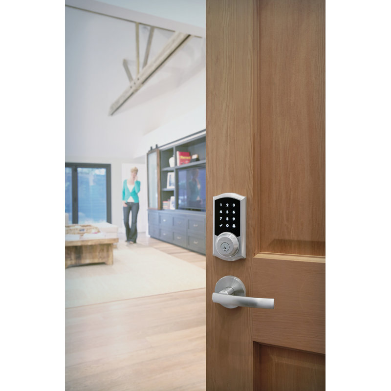 Traditional Smartcode Touchpad  Electronic Deadbolt with Z-Wave Technology, Satin Nickel