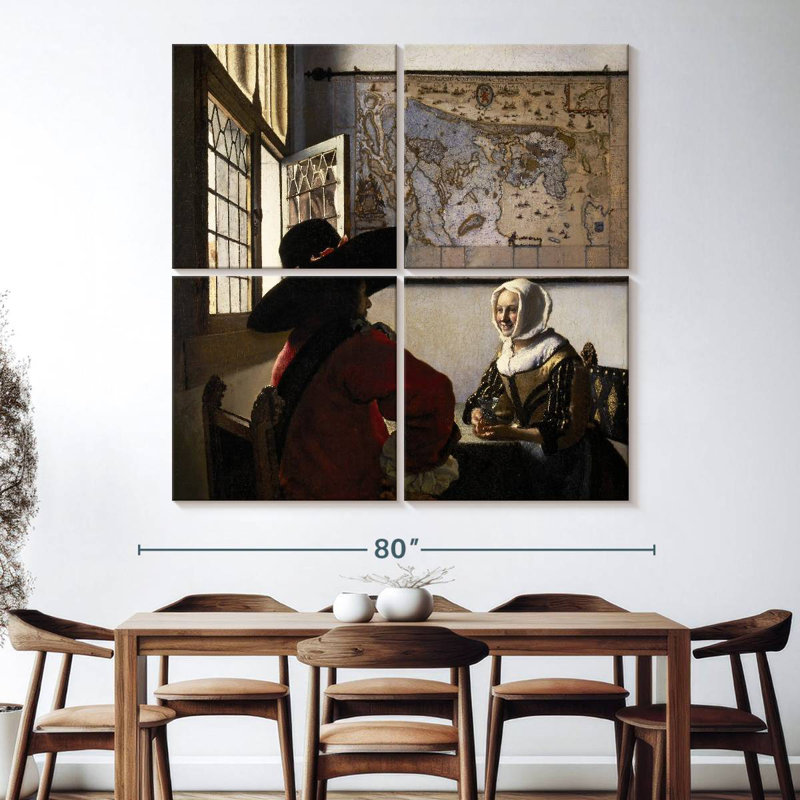 Leisha, agent et fille riante - 1657, H 74 po x l 74 po