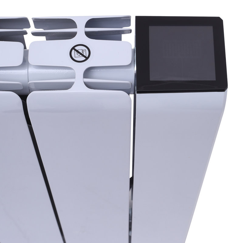 Symple Stuff 5120 BTU Electric Panel Space Heater with Adjustable Thermostat, White, 2000W, 58cm H x 71.5cm W x 5.8cm D