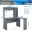 Bureau moderne en L avec huche