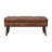 Alekzandra Genuine Leather Upholstered Bench