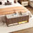 47.24''w Fluted Entryway Shoe Storage Bench With 4 Doors And Adjustable Shelf-480176588