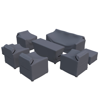 Housse de conversation pour terrasse en osier Argyri