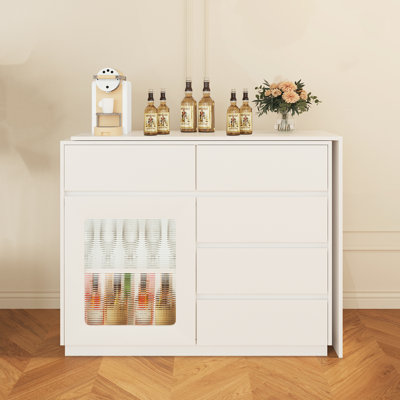 Armoire de rangement à 2 tablettes de 43,3 po Marivi
