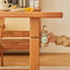 Table de salle à manger simple et durable en bois de cerisier épais-108071861