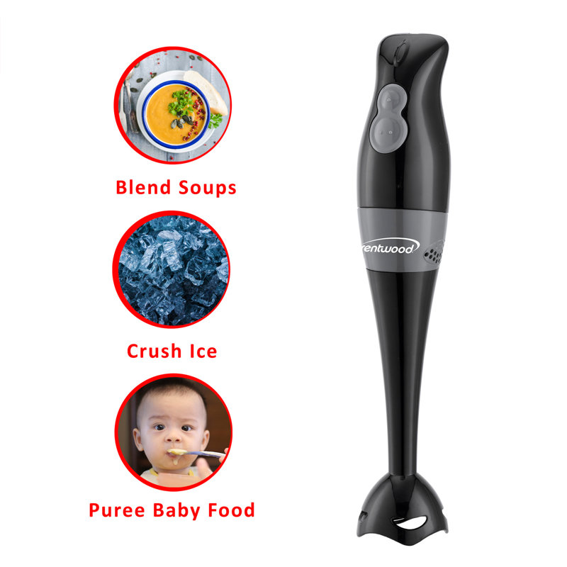 Brentwood 2 Speed Hand Immersion Blender, Black