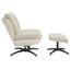 Cedrie Upholstered Swivel Accent Chair with Footstool-466185702