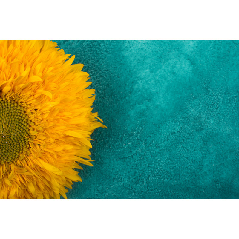 Bruss Bright Yellow Sunflower - Wrapped Canvas Print, 20cm H x 30cm W x 3.8cm D
