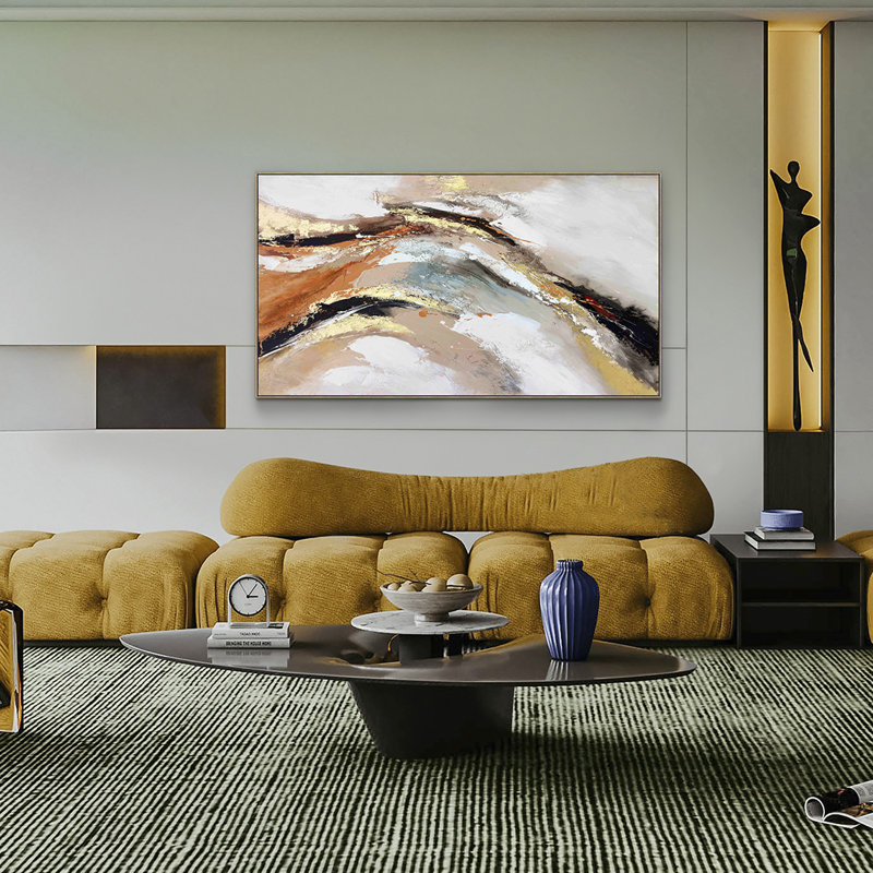 Gestos - Floater Frame Painting on Canvas