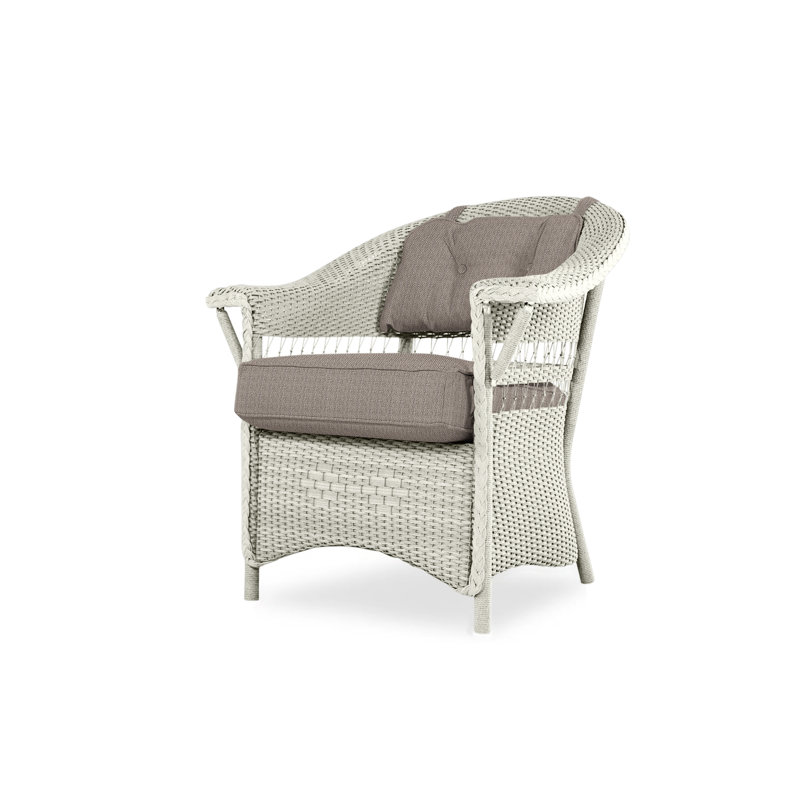 Nantucket Outdoor Dining Armchair, Friendly Flax, Linen