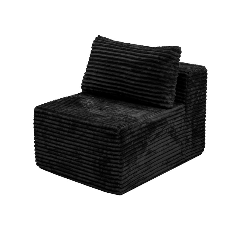 Canapé modulaire confortable, velours côtelé moelleux, style moderne pour la maison