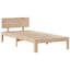 Bookcase Bed Without Mattress Solid Wood Pine-1260645470