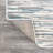 Oritz Abstract Linear Stripe Gray/Blue Rug-2012607990