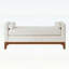 Élégant banc rembourré avec 2 coussins-965811931