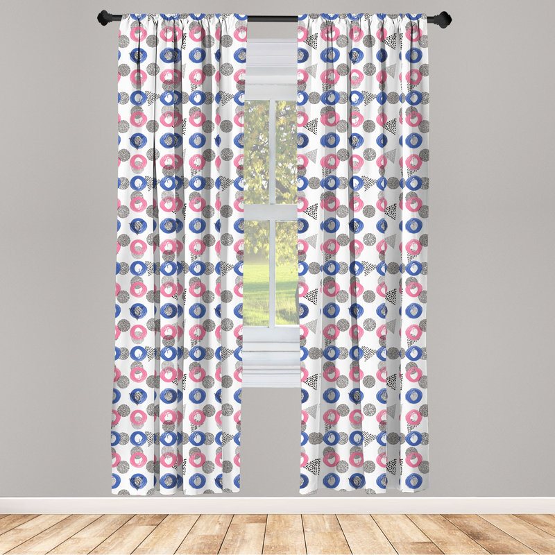 Rideaux 4 panneaux East Urban Home, L 56 po x L 63 po